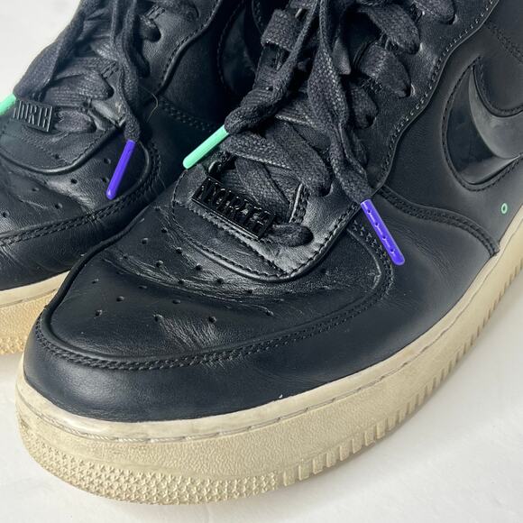 NIKE Air Force 1 Low Sneakers Northern Lights Holographic Leather Mens US 10.5 main image 7